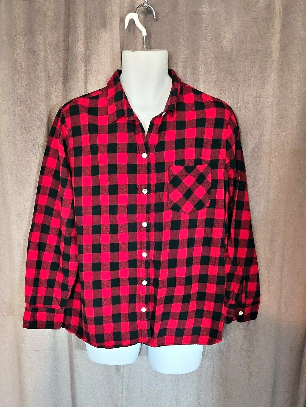Old Navy The Classic Shirt Checkered Cotton Shirt XXL